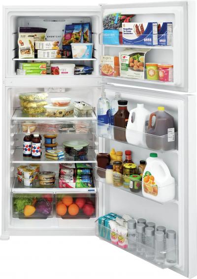 30" Frigidaire 20.0 Cu. Ft. Top Freezer Refrigerator In White - FFTR2045VW