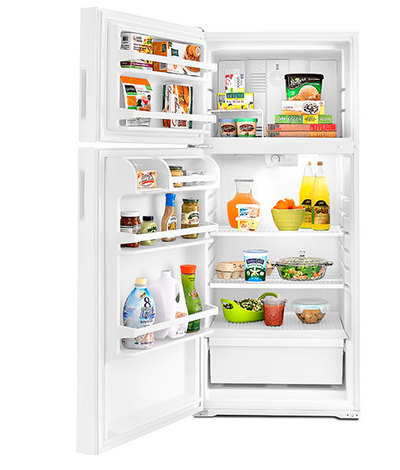 28" Amana 14 Cu. Ft. Top-Freezer Refrigerator with Flexible Storage Options - ART104TFDW