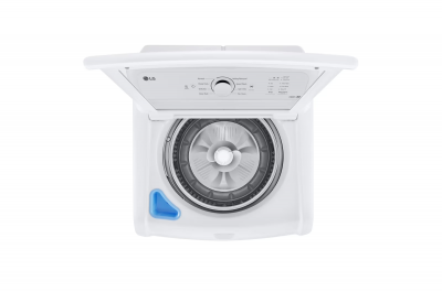 27" LG 4.8 Cu. Ft. Top Load Washer with Agitator and SlamProof Glass Lid in White - WT6105CW