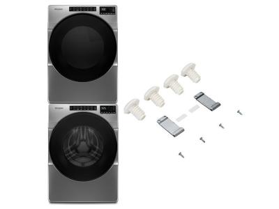 27" Whirlpool Front Load Washer and Dryer - W10869845-WFW6605MC-YWED6605MC
