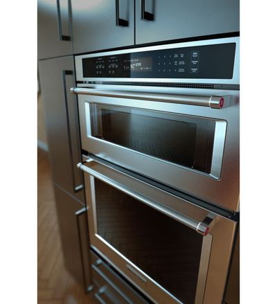 30" KitchenAid Combination Wall Oven With Even-Heat True Convection (lower oven) - KOCE500EWH