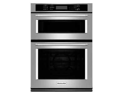 27" KitchenAid Combination Wall Oven With Even-Heat True Convection (lower oven) - KOCE507ESS