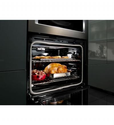 30" KitchenAid Combination Wall Oven With Even-Heat True Convection (lower oven) - KOCE500EBS