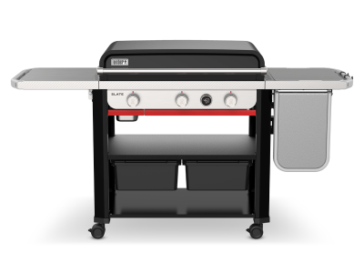 Weber Slate 30" Rust-Resistant Griddle with Extendable Side Table in Liquid Propane - 1500013
