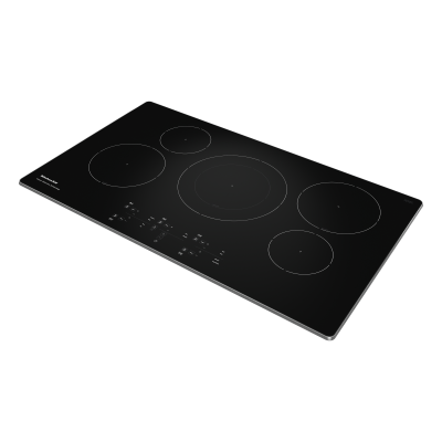 36" KitchenAid Electric Induction Cooktop with 5 Burners - KCIG556JSS