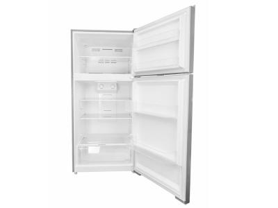28" Danby 14.2 Cu. Ft. Apartment Size Fridge Top Mount in Stainless Steel - DFF142E1SSDB