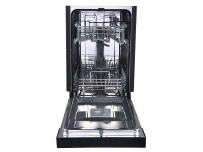 18" Danby Built In Dishwasher with 8 Place Setting Capacity  in Black - DDW1804EB