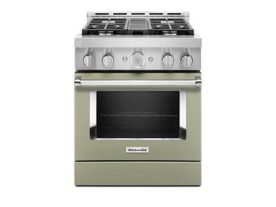 30" KitchenAid 4.1 Cu. Ft. Smart Commercial-Style Gas Range With 4 Burners - KFGC500JAV