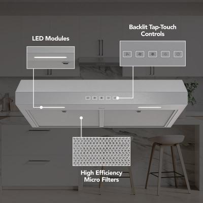 36" Broan Glacier Series Under Cabinet Range Hood in Stainless Steel - GLA2363SS