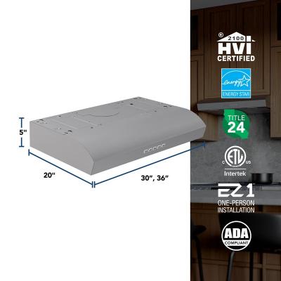 36" Broan Mantra Series Under Cabinet Range Hood in Stainless Steel - MTR2363SS