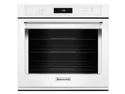 30" KitchenAid 5.0 Cu. Ft. Single Wall Oven With Even-Heat True Convection - KOSE500EWH
