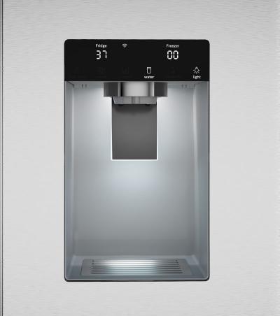 36" Bosch 500 Series French Door Bottom Mount Refrigerator Brushed Steel Anti-Fingerprint - B36CD52SNS
