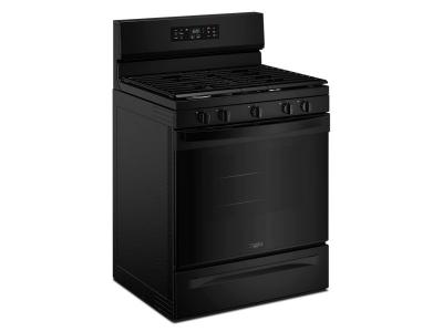 30" Whirlpool Gas Range with Air Cooking Technology and Steam Clean - WFGS4530SB