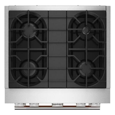 30" Kitchenaid 4 Burner Commercial-Style Dual Fuel Range - KFDS930SAG
