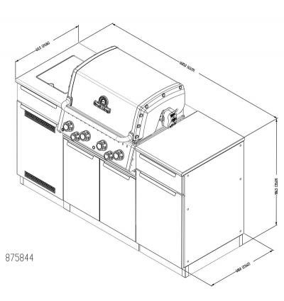 Broil King Baron 490i IR Shadow Liquid Propane Grill - 875844 LP