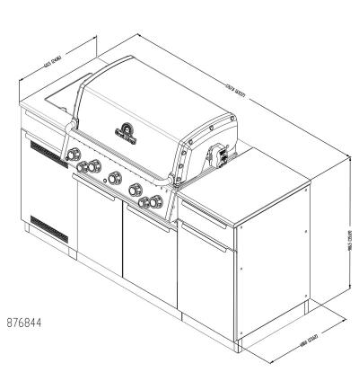 Broil King Baron 590i IR Shadow Natural Gas Grill - 876847 NG