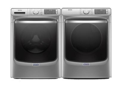 27" Maytag 5.8 cu. ft. Capacity Front Load Washer and Front Load Electric Dryer - MHW8630HC-YMED8630HC