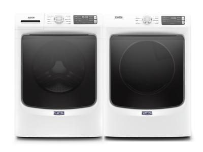 Maytag 5.2 Cu. Ft. Front Load Washer with Extra Power and 12-Hr Fresh Hold option and 7.3 Cu. Ft. Front Load Gas Dryer - MHW5630HW-MGD5630HW