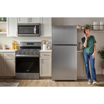 33" Whirlpool 21 Cu. Ft. Wide Top Freezer Refrigerator with Total Coverage Cooling - WRTX7421TW