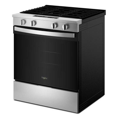 30" Whirlpool Gas Smart Range with No Preheat Mode and Steam Clean - WSGS3330TS