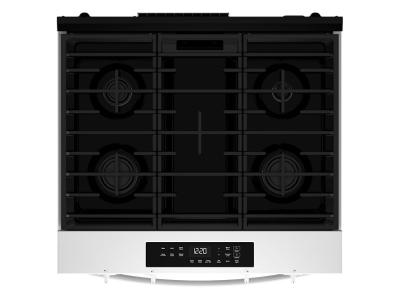 30" Whirlpool Gas Smart Range with No Preheat Mode and Steam Clean - WSGS3330TW