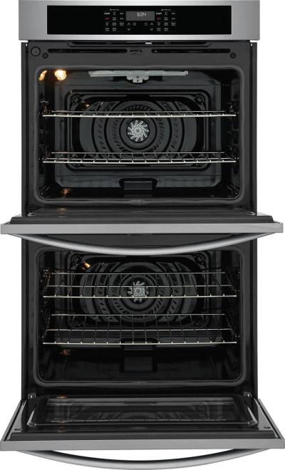 30" Frigidaire 10.6 Cu. Ft. Electric Double Wall Oven in Stainless Steel - FCWD3030AS