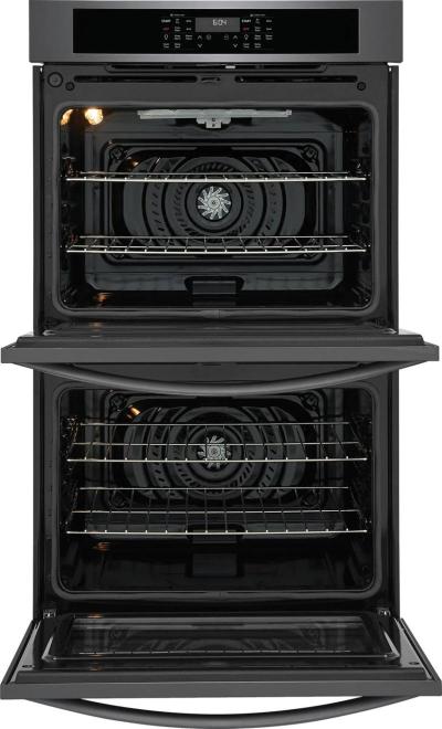 30" Frigidaire 10.6 Cu. Ft. Electric Double Wall Oven in Black Stainless Steel - FCWD3030AD