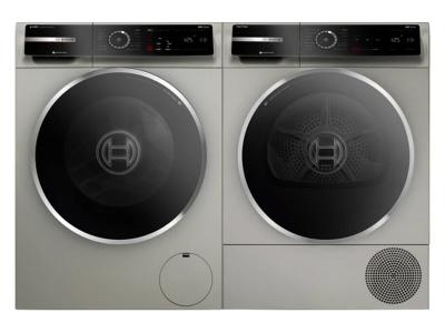 24" Bosch  800 Series Front Load Washer and 800 Series Dryer - WGB246AXUC-WQB245AXUC