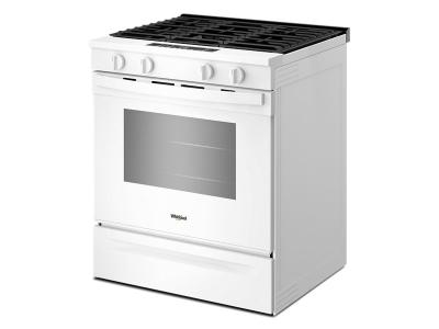 30" Whirlpool Gas Smart Range with Air Cooking Technology and Steam Clean - WSGS4530TW