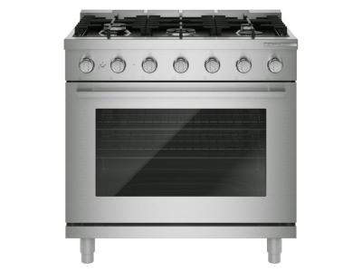 36" Bosch 500 Series Gas Freestanding Range in Stainless Steel - HGS5657UC