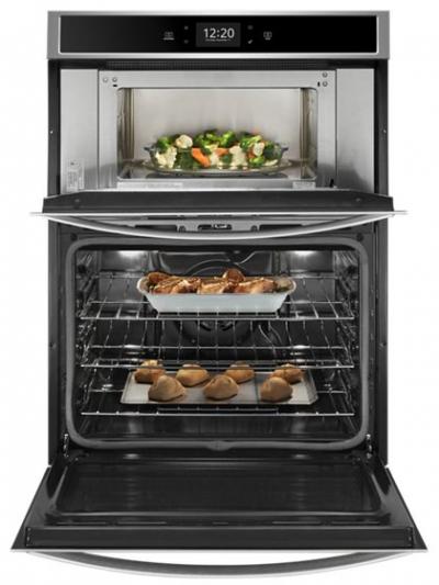 27" Whirlpool 5.7 Cu. Ft. Smart Combination Wall Oven With Touchscreen - WOC75EC7HS