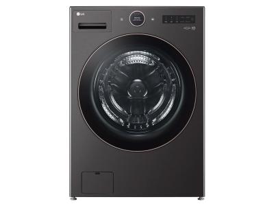 27" LG 5.8 Cu.Ft. Front Load Washer and 7.4 Cu. Ft. TurboSteam AI Dryer - WM6500HBA-DLEX6500B