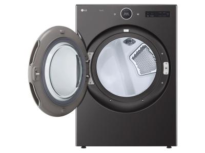 27" LG 5.0 Cu. Ft. Mega Capacity Smart Front Load Washer and 7.4 Cu. Ft. Ultra Large Capacity Smart TurboSteam Front Load Dryer - WM6700HBA-DLEX6700B