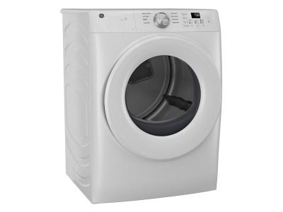 28" GE 5.3 Cu. Ft. Front Load Washer and 7.8 Cu. Ft. Electric Dryer and Stack Bracket Kit - GFA28KITN-GFW350SSYWW-GFD35ESMYWW