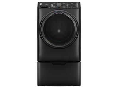 28" GE 5.8 Cu. Ft. Smart Front Load Steam Washer and 7.8 Cu. Ft. Electric Dryer and Stack Bracket Kit - GFA28KITN-GFW655SPVDS-GFD65ESMVDS