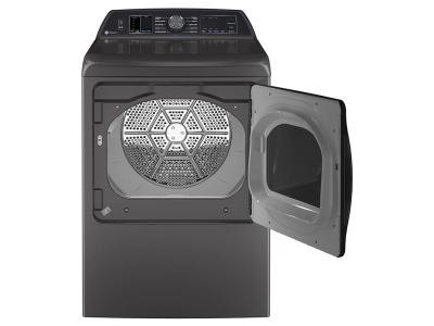 27" GE Profile 6.2 Cu. Ft. Washer and 7.4 Cu. Ft. Smart Electric Dryer - PTW700BPTDG-PTD70EBMTDG