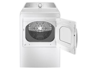 27" GE Profile Top Load Washer and Electric Dryer - PTW600BSRWS-PTD60EBMRWS