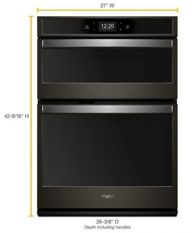 27" Whirlpool 5.7 Cu. Ft. Smart Combination Wall Oven With Touchscreen - WOC75EC7HV