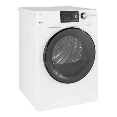 24" GE 2.8 Cu. Ft. Capacity Stainless Steel Drum Front Load Washer and 4.1 Cu. Ft. Front Load Electric Dryer - GFW148SSMWW-GFT14JSIMWW