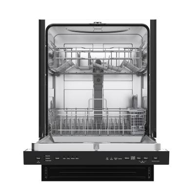 24" GE 54 dB Universal Tall Tub Hybrid Interior Dishwasher in Black - UDT610HSZBB