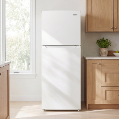 24" Marathon 10.1 Cu. Ft. Top Mount Frost Free Refrigerator in White - MFF101W