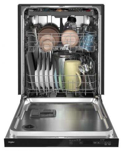 24" Whirlpool Built-in Large Capacity Dishwasher with 3rd Rack in Black - WDTA50SAKB