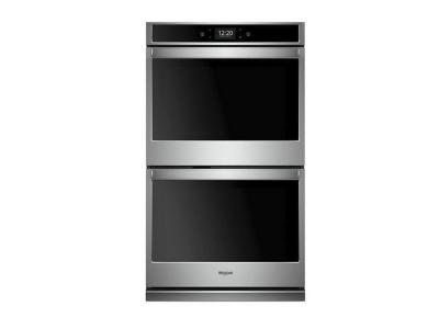 27"  Whirlpool 8.6 Cu. Ft. Smart Double Wall Oven With True Convection Cooking - WOD77EC7HS