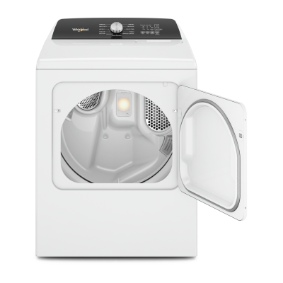 29" Whirlpool 7.0 Cu. Ft. Top Load Electric Moisture Sensing Dryer With Steam - YWED5050LW