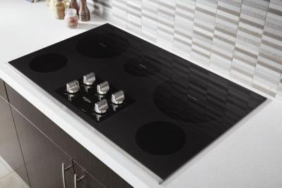 36" Whirlpool Electric Ceramic Glass Cooktop With Two Dual Radiant Elements - WCE77US6HS