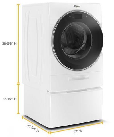 27" Whirlpool 5.8 Cu. Ft. I.E.C. Smart Front Load Washer - WFW9620HW