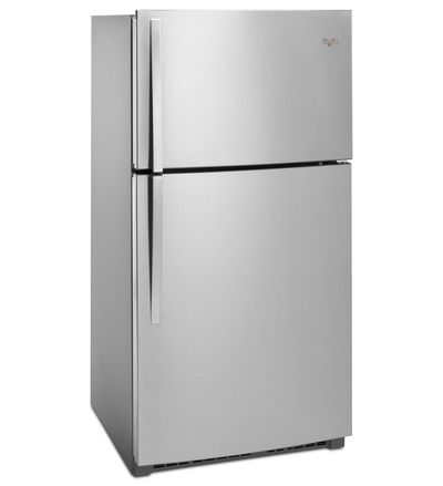 33" Whirlpool® Top-Freezer Refrigerator with Optional EZ Connect Icemaker Kit - WRT541SZDW