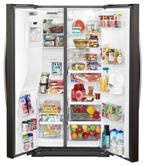 36" Whirlpool 21 Cu. Ft. Wide Counter Depth Side-by-Side Refrigerator - WRS571CIHV