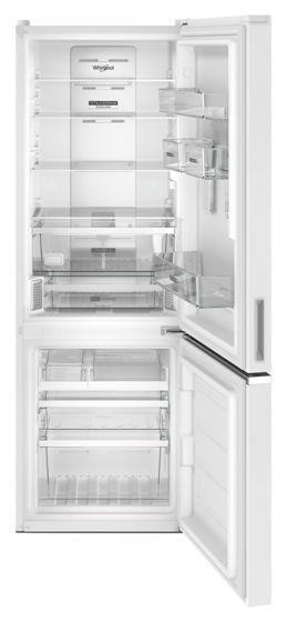 24" Whirlpool 12.9 Cu. Ft. Bottom Freezer Refrigerator In White - WRB533CZJW