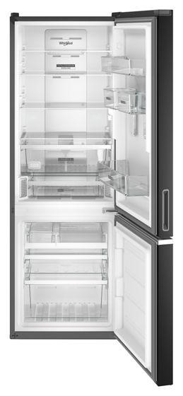 24" Whirlpool 12.9 Cu. Ft. Bottom Freezer Refrigerator In Black - WRB533CZJB